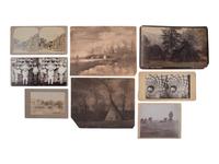 [NATIVE AMERICANS]. 31 photographs of Native American parades, ceremonies, & dwellings.