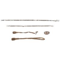 Two Bullion Sword Knots, Sword Hanger Chains & Reproduction Belt Plate