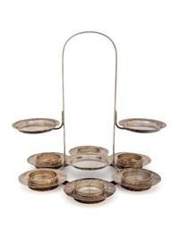 An American Silver Canapé Server