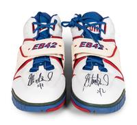 A Pair of Elton Brand Game Issued Signed Autograph Nike Air Force Basketball Shoes Gifted Directly From Brand (EB42 Personal Edition),