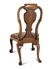 A Pair of George II Burlwood Side Chairs