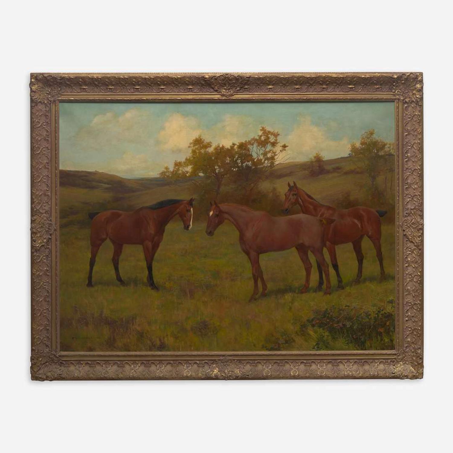 Arthur Wardle (British, 1864–1949) Horses in a Field