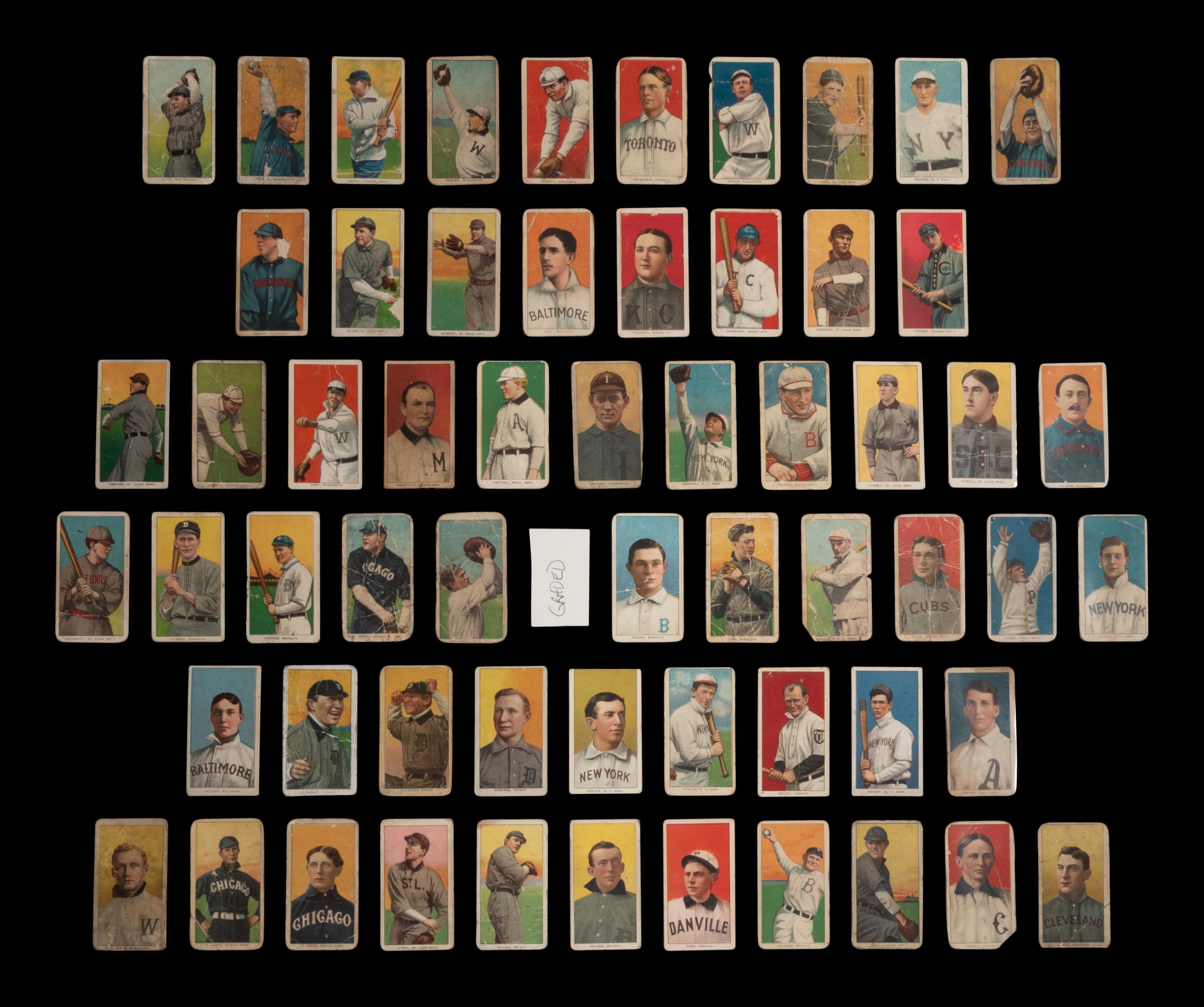 A Collection of Over 350 Assorted T206 Tobacco Baseball Cards