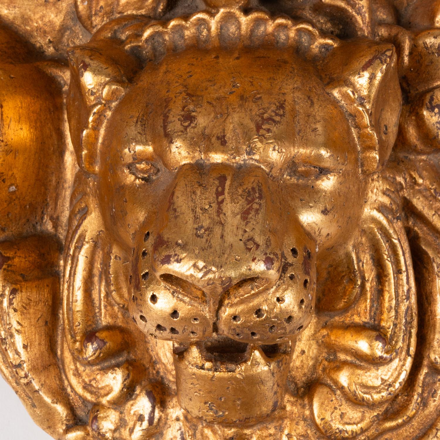 A Set of Four Italian Giltwood Wall Brackets