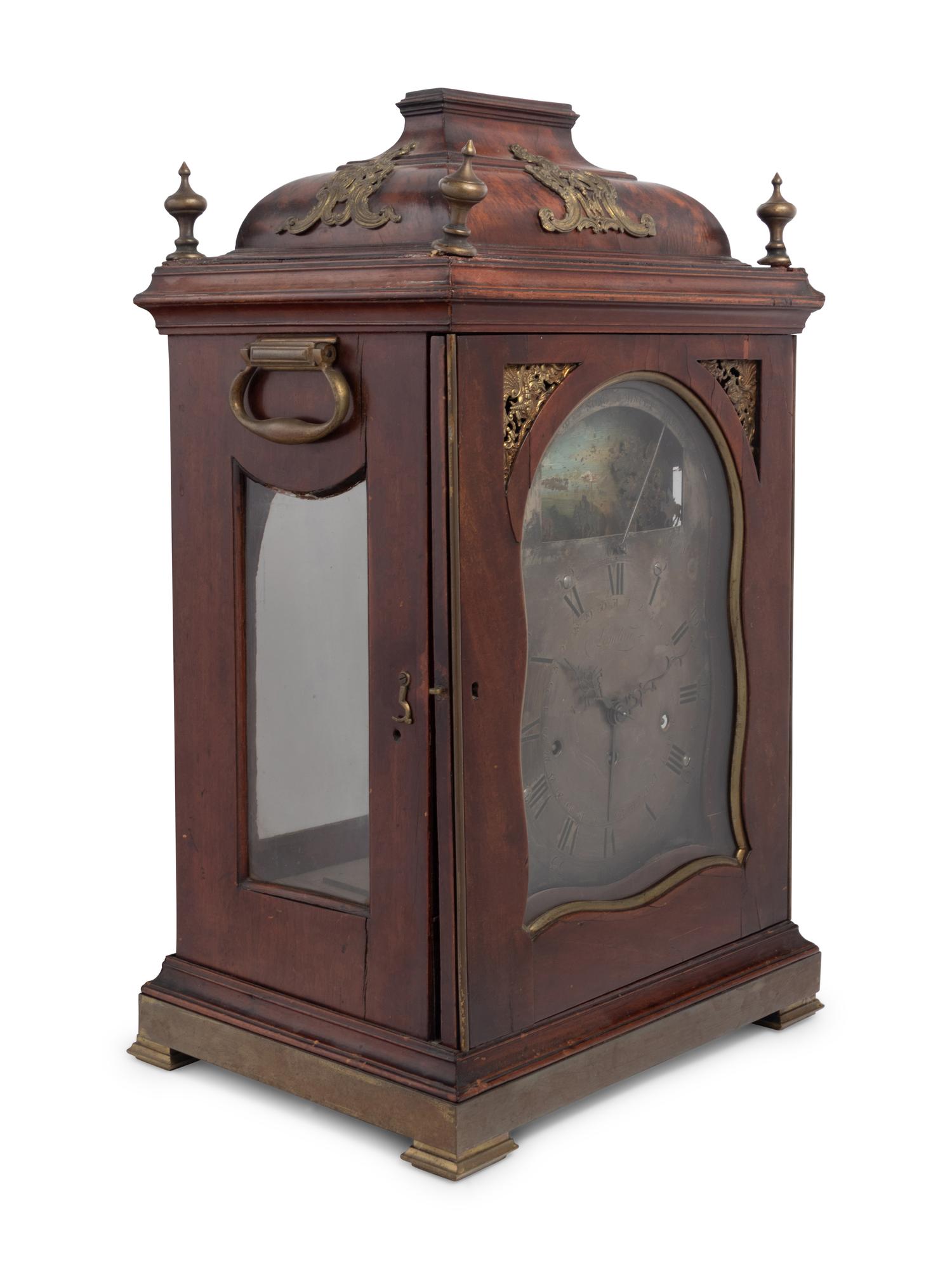 A George III Mahogany Bracket Clock