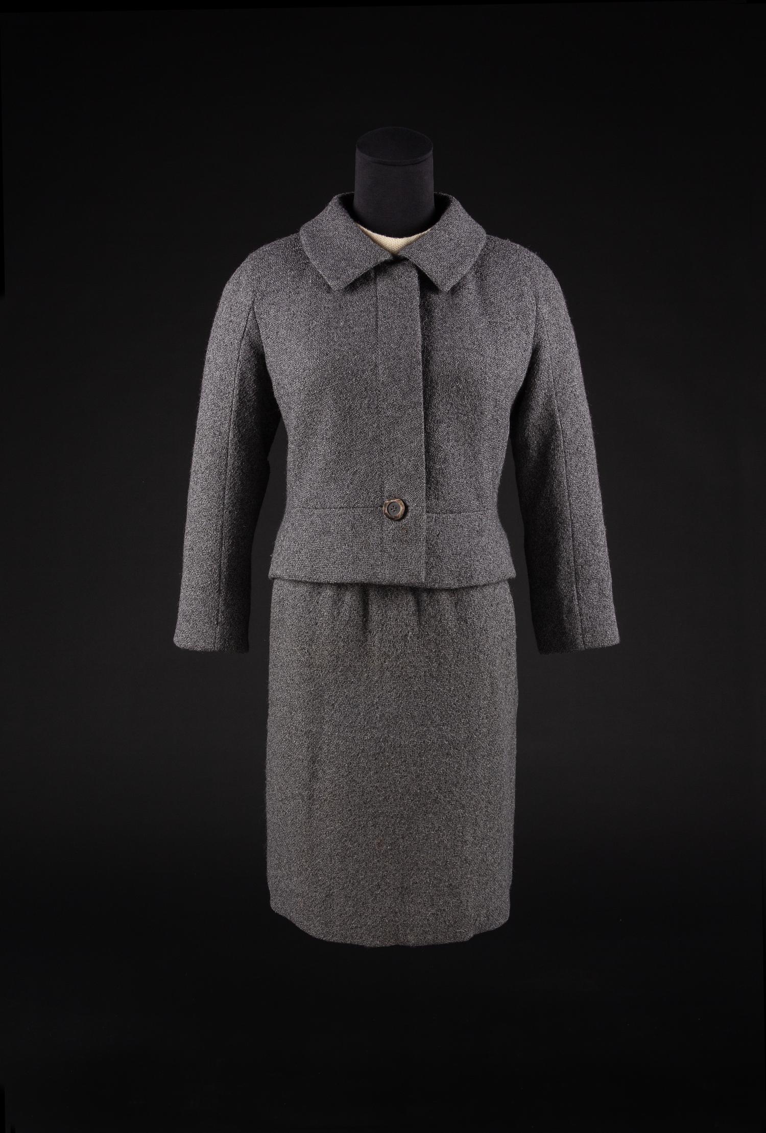 Christian Dior by Marc Bohan Haute Couture Ensemble, Autumn-Winter 1964 — Worn by Dame Olivia de Havilland.