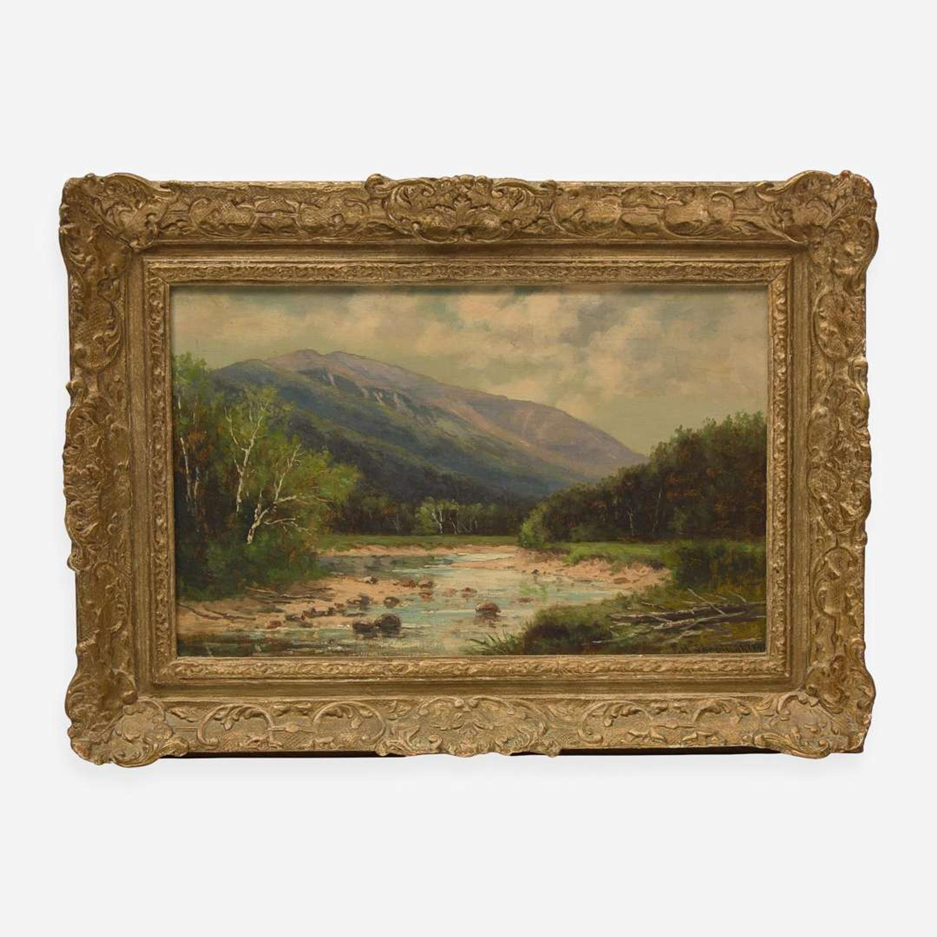 Frank Henry Shapleigh (American, 1842-1906) Mount Washington and Ellis River, Jackson, N.H.