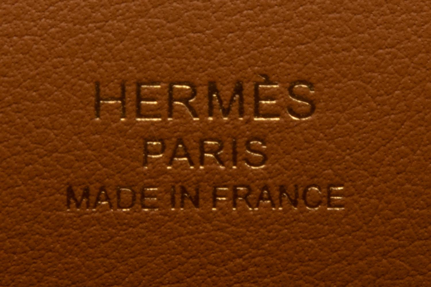 HERMÈS GETA BAG IN CARAMEL CHÈVRE MYSORE