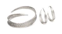 A Sterling Silver Demi Parure, Tiffany & Co., 16.90 dwts.