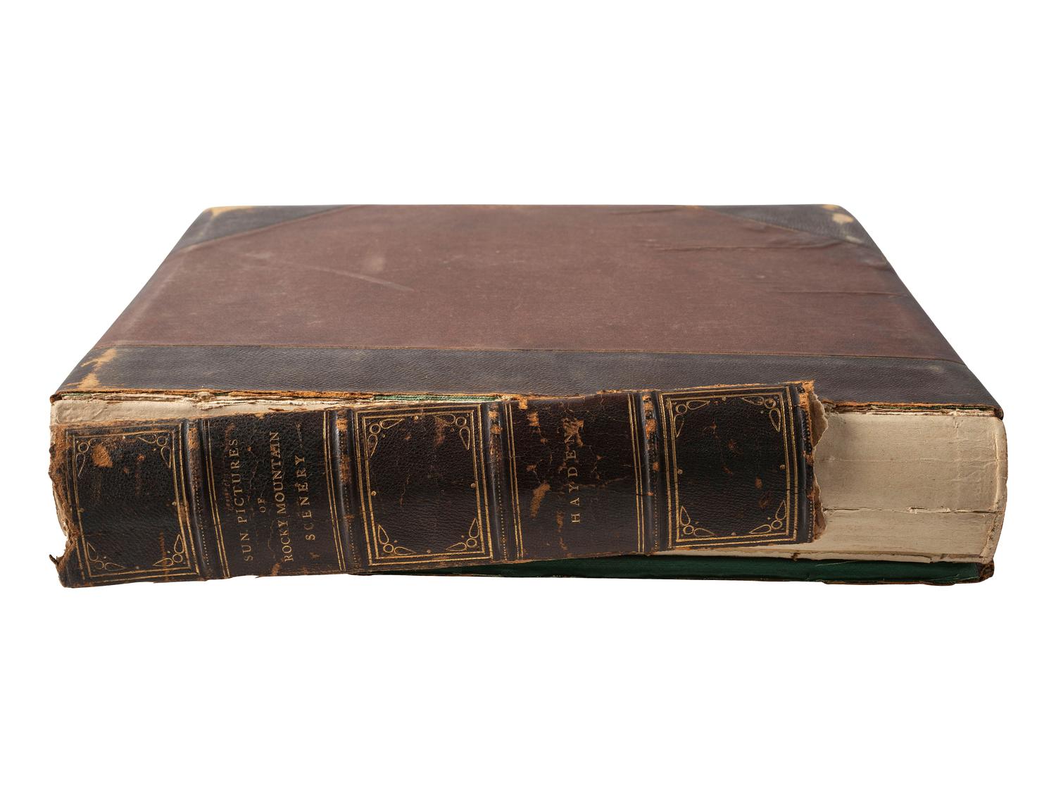 [WESTERN AMERICANA]. HAYDEN, Ferdinand V. (1829-1887). Sun Pictures of Rocky Mountain Scenery . New York: Julius Bien, 1870.