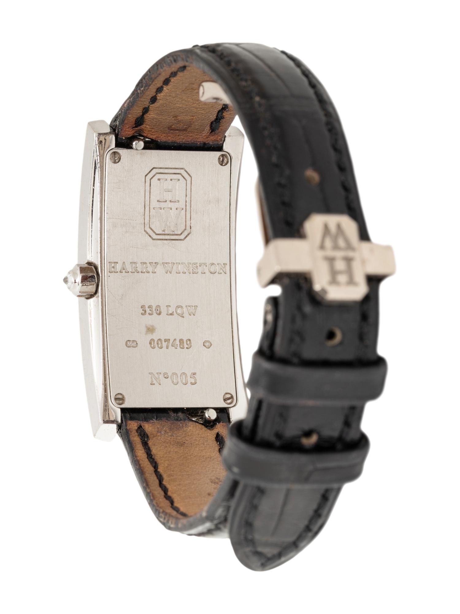 HARRY WINSTON, WHITE GOLD AND DIAMOND 'AVENUE C' WATCH