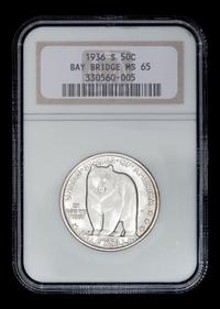 A United States 1936-S Bay Bridge Commemorative 50c Coin
