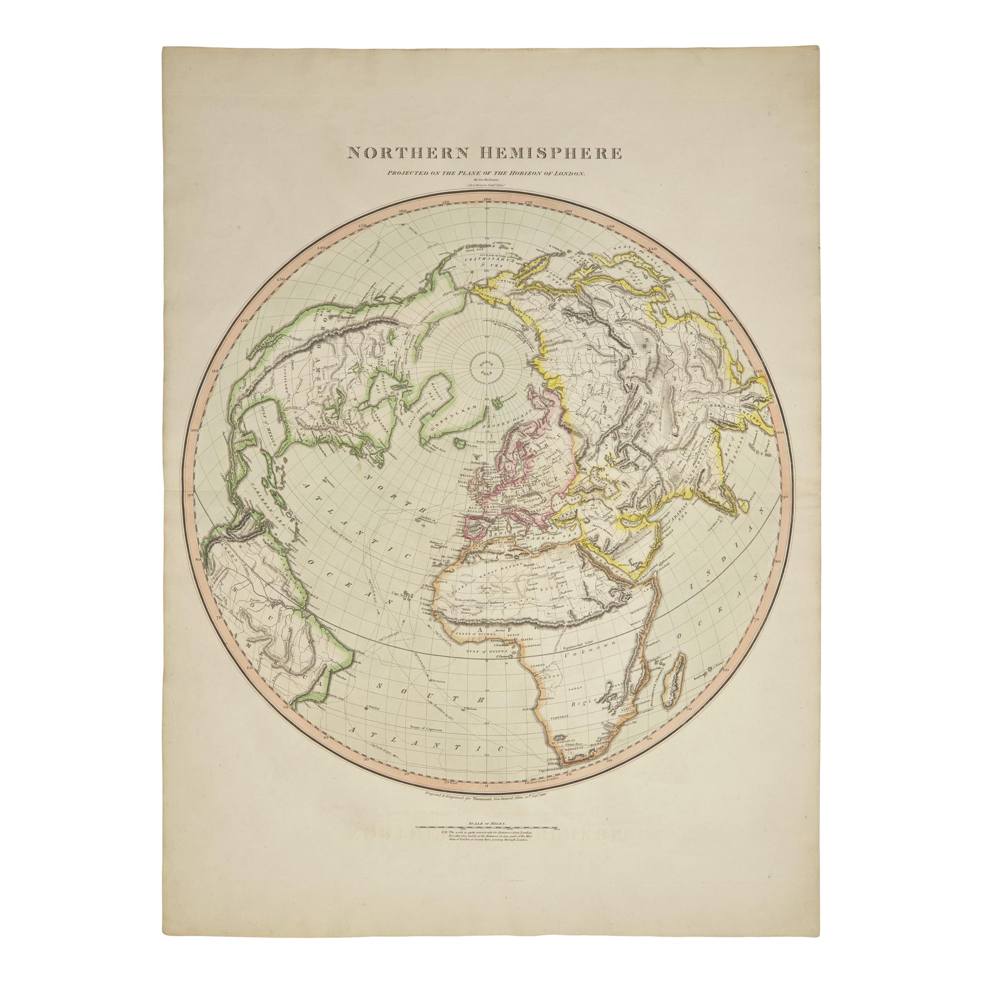 [Maps & Atlases] Buchanan, George. Northern Hemisphere Projected on the Plane of the Horizon of London