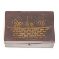 A Classical Stencil-Decorated and Faux-Grained Box