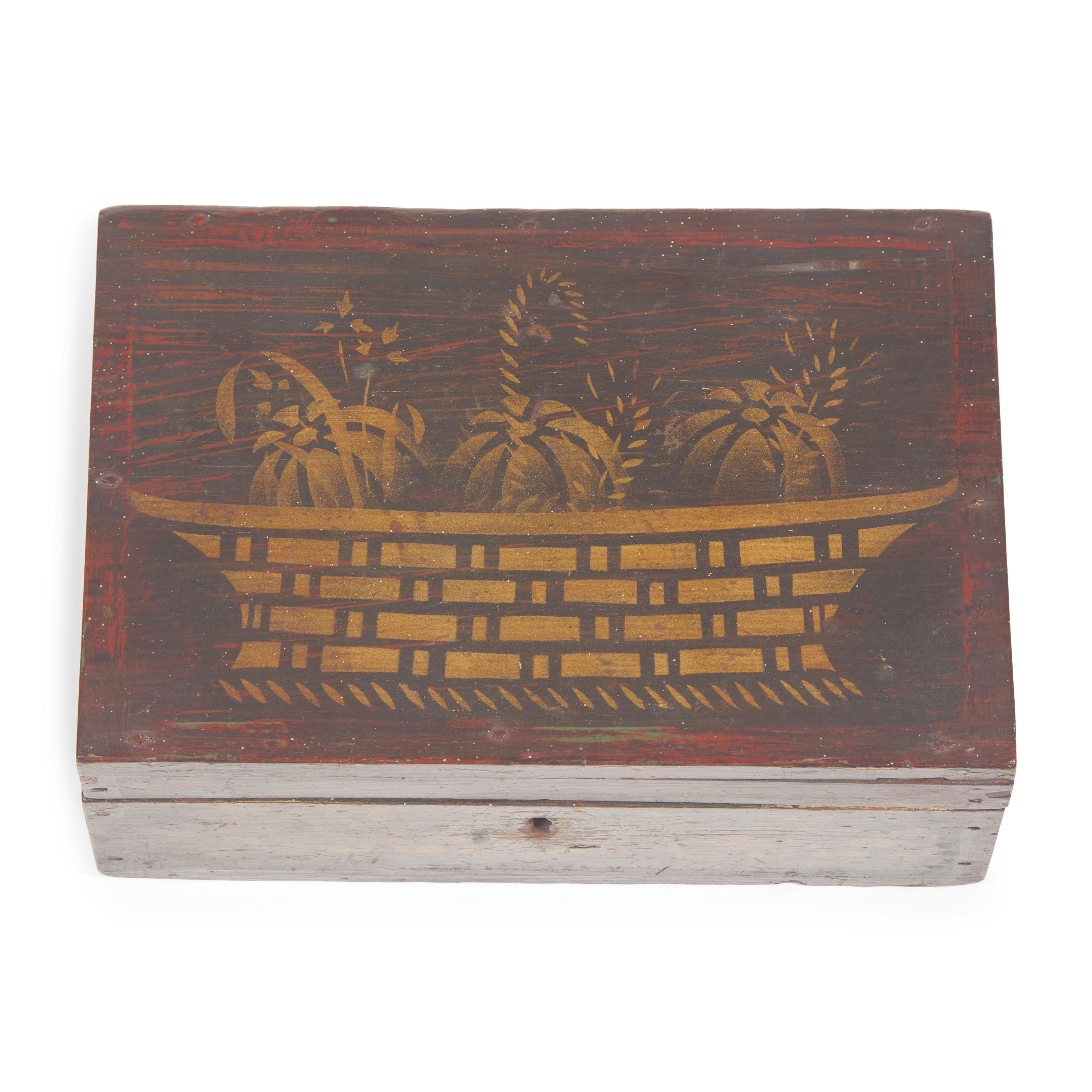 A Classical Stencil-Decorated and Faux-Grained Box
