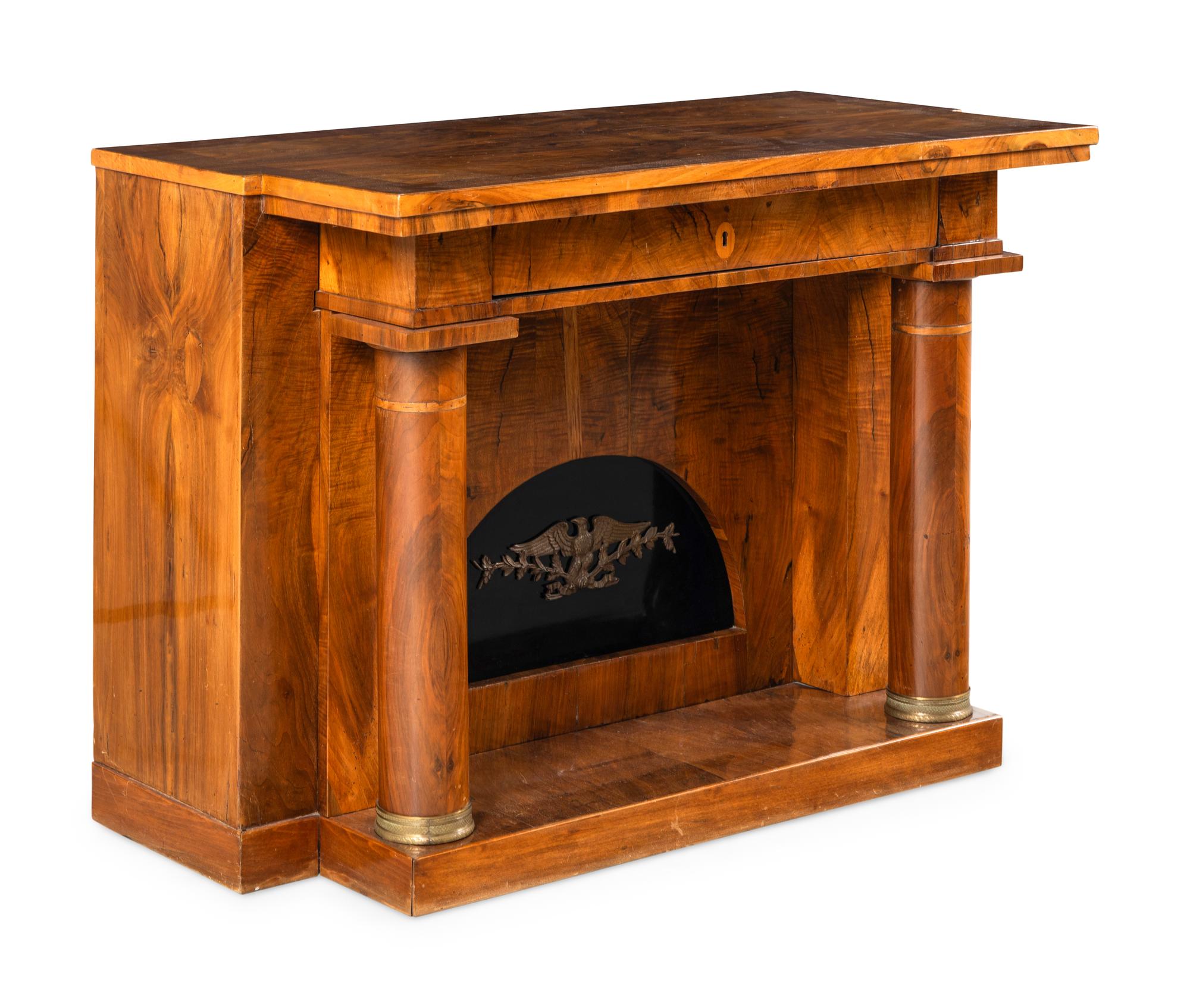A North German Neoclassical Walnut Console Table