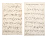 [EARLY PHOTOGRAPHY]. GREENE, Jeremiah M. (b. 1825), photographer. Photographic sketchbook containing 14 images. [ With: ] Civil War letters.