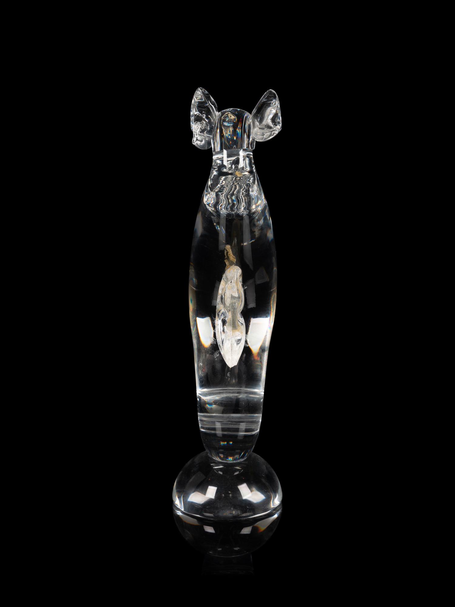 A Steuben Glass Seahorse Figure