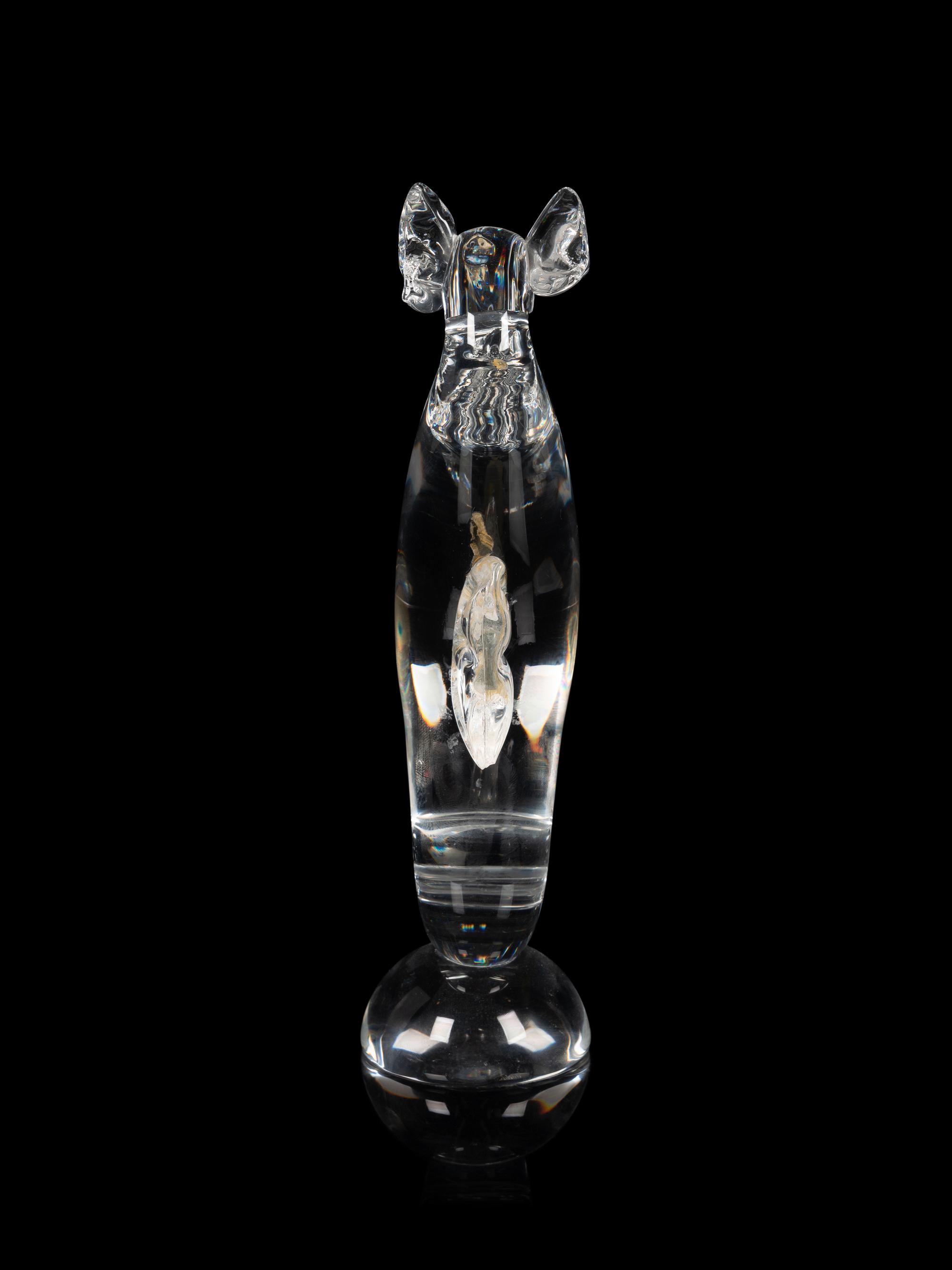 A Steuben Glass Seahorse Figure
