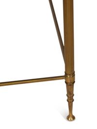 A Set of Three Gilt Metal Nesting Tables in the Style of Maison Jansen