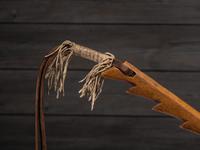 Northern Plains Sawtooth Quirt, with Beaded Wrist Strap