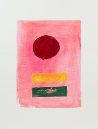 Adolph Gottlieb, (American, 1903-1974), A group of three works: Germination I, Pink Ground, and Black Field