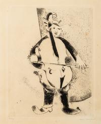 Der Musiker (plate 23 from Mein Leben ), 1922-1923