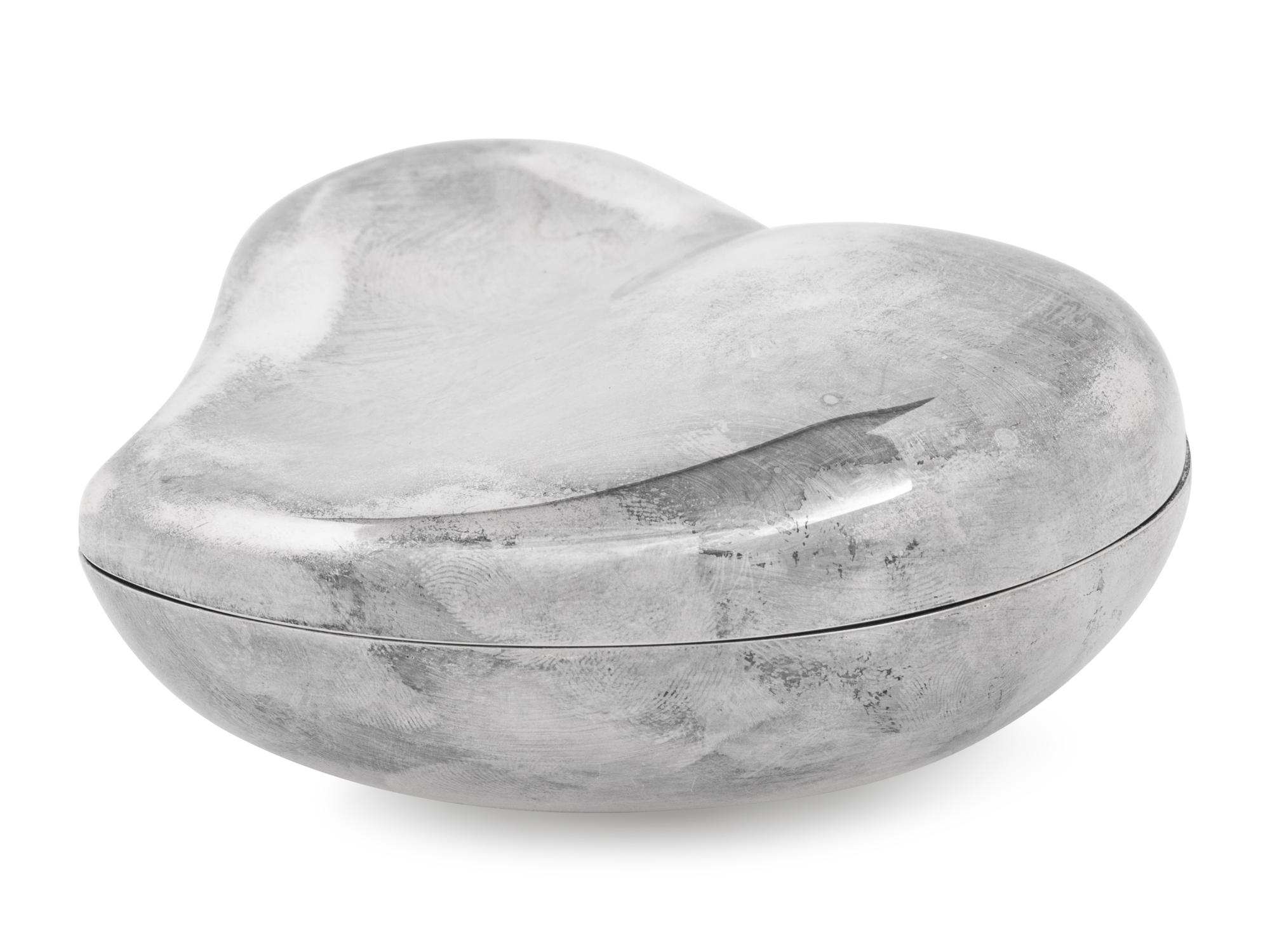 A Silver 'Heart' Box by Elsa Peretti for Tiffany and Co.