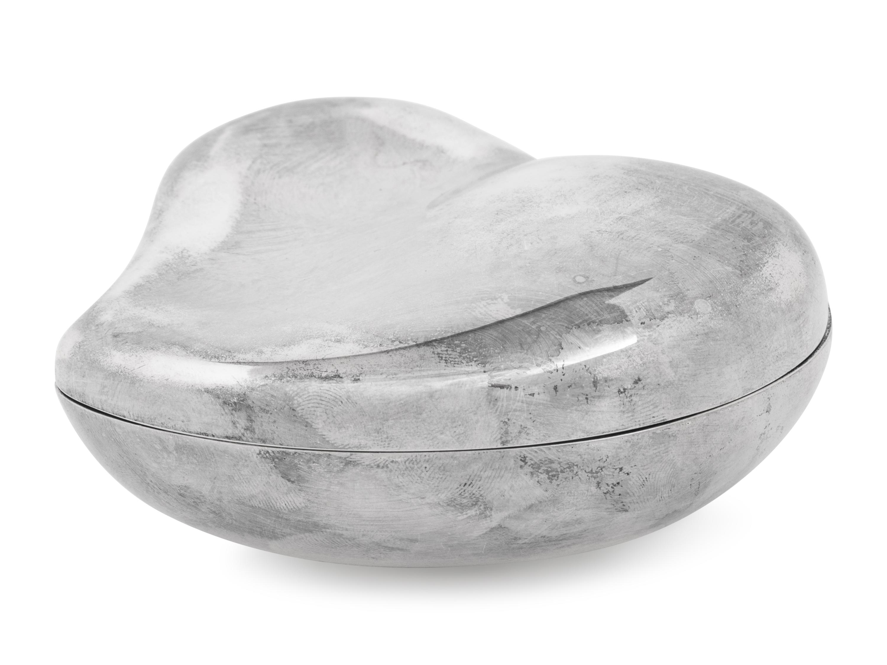 A Silver 'Heart' Box by Elsa Peretti for Tiffany and Co.