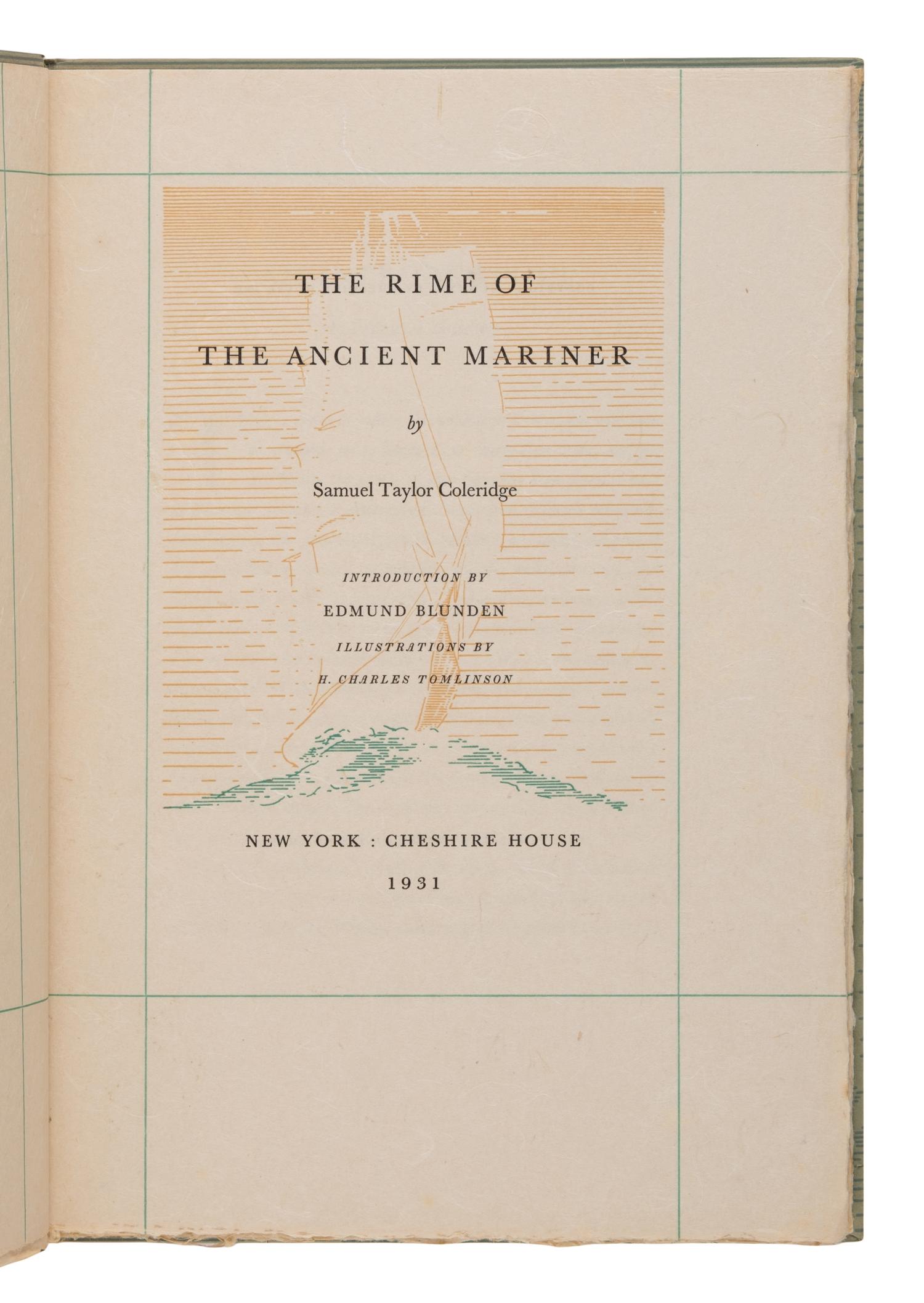 Coleridge, Samuel Taylor (1772-1834). A group of 17 editions of The Rime of the Ancient Mariner , including: