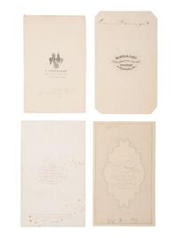 [LINCOLN FUNERAL]. A group of 12 CDVs featuring generals and other high ranking officers wearing Lincoln mourning badges and bands. Incl. Generals GRANT, LOGAN, EKIN, & MCLAUGHLIN.