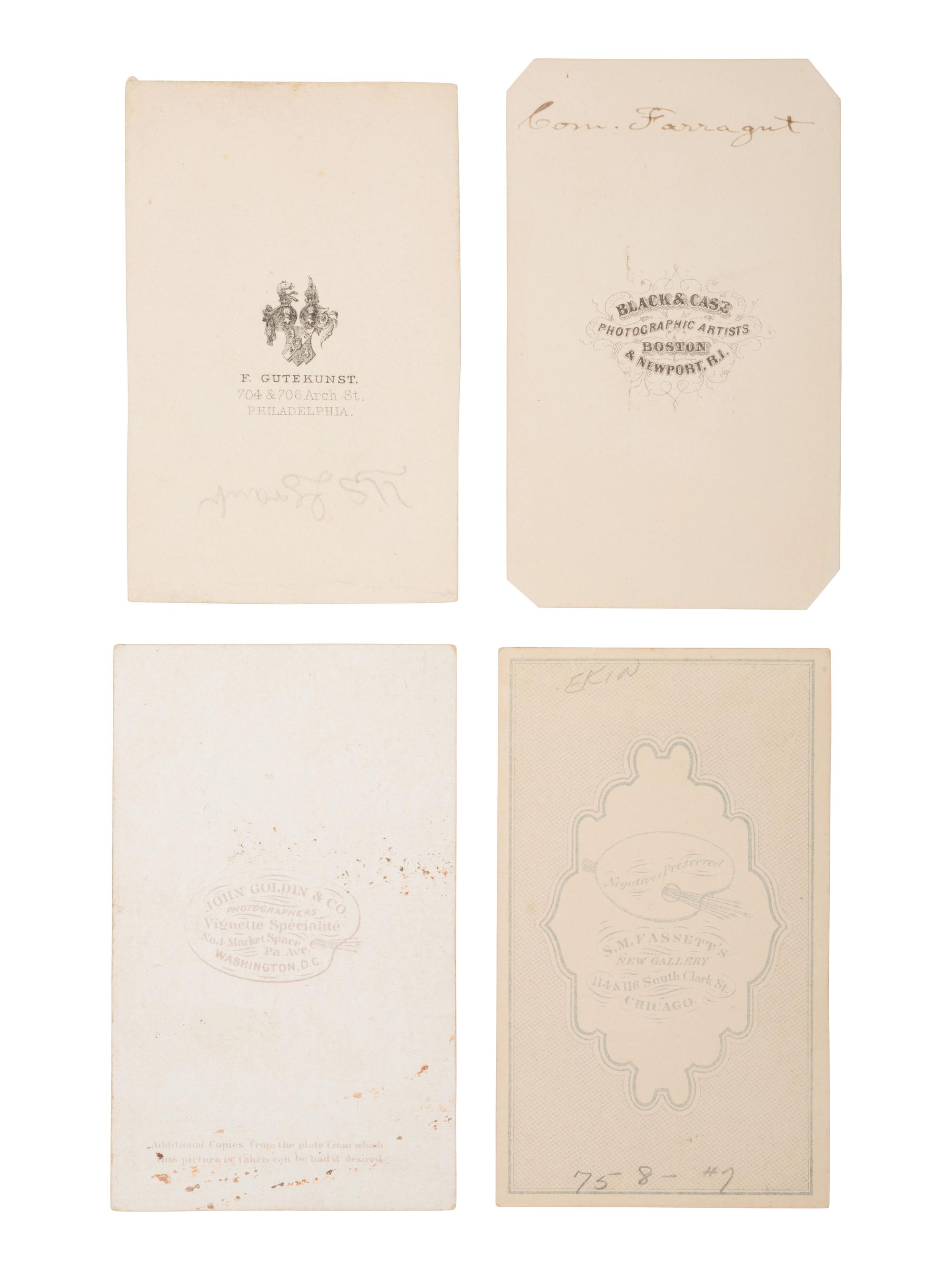 [LINCOLN FUNERAL]. A group of 12 CDVs featuring generals and other high ranking officers wearing Lincoln mourning badges and bands. Incl. Generals GRANT, LOGAN, EKIN, & MCLAUGHLIN.