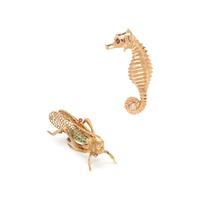 COLLECTION OF YELLOW GOLD ANIMAL BROOCHES