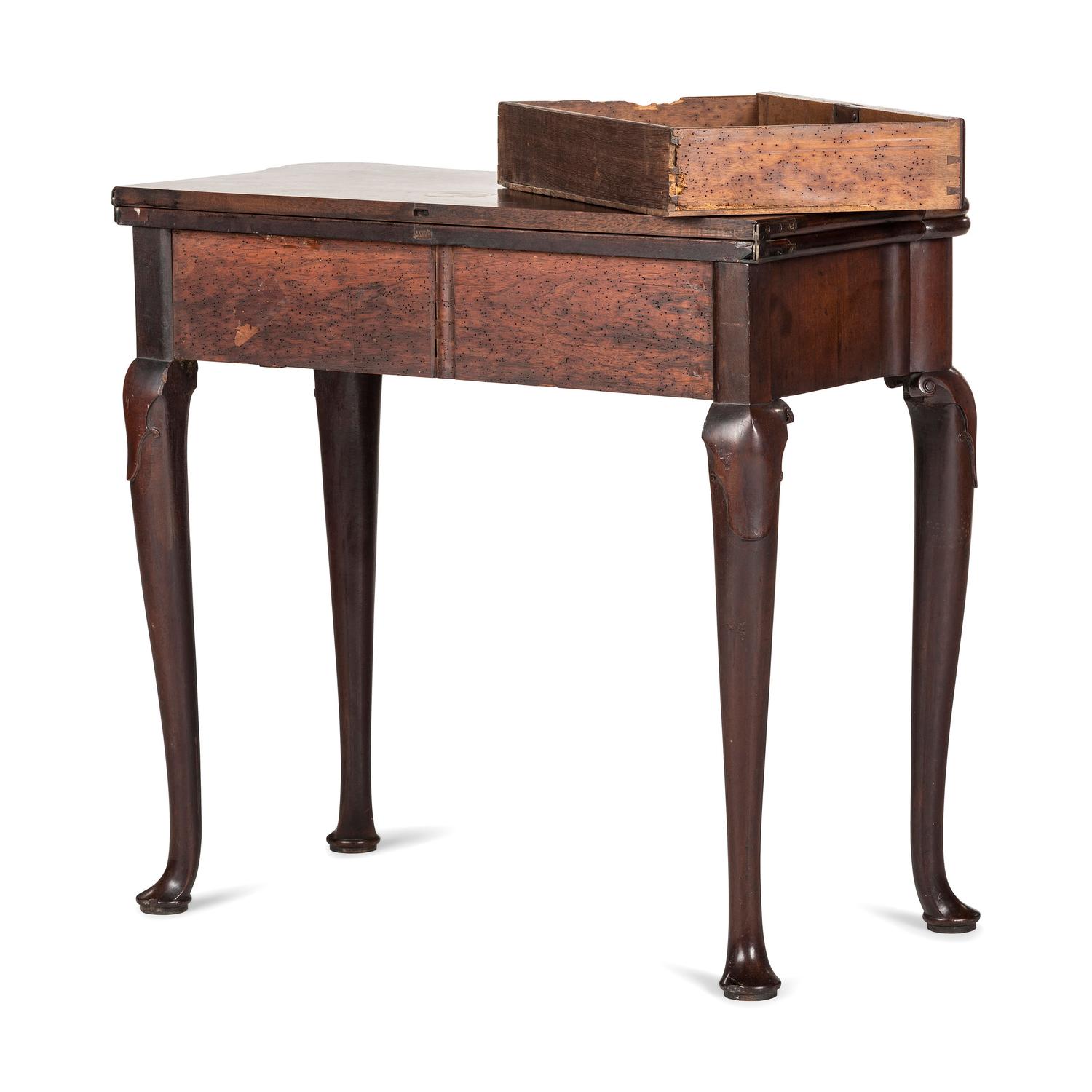 An English Veneered Walnut Games Table