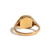 A Neoclassical Gold and Nicolo Finger Ring with the Portrait Head of the God Bachus