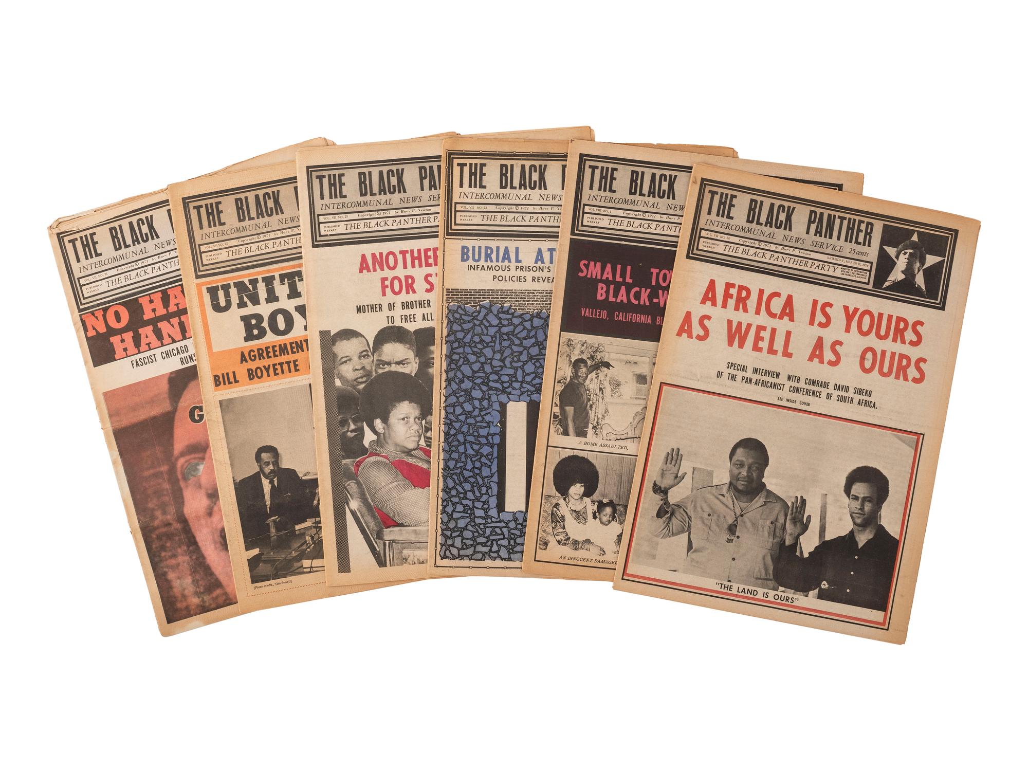 [BLACK PANTHERS] The Black Panther Intercommunal News Service. 29 issues (incomplete run) 1971-1972