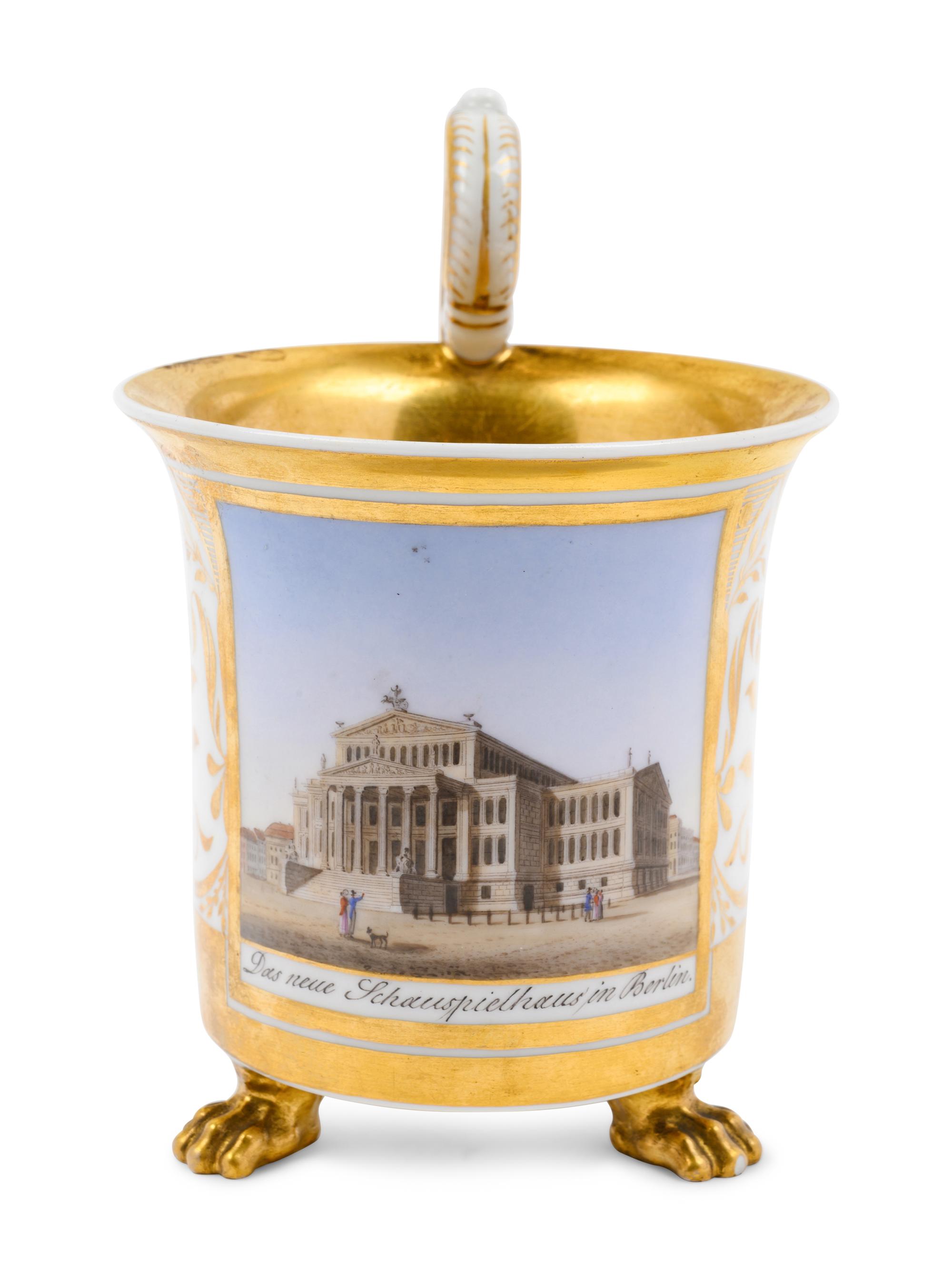 A Berlin (K.P.M.) Porcelain Architectural Mug