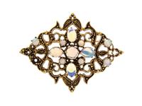 A 14 Karat Yellow Gold and Opal Pendant/Brooch, 6.40 dwts.