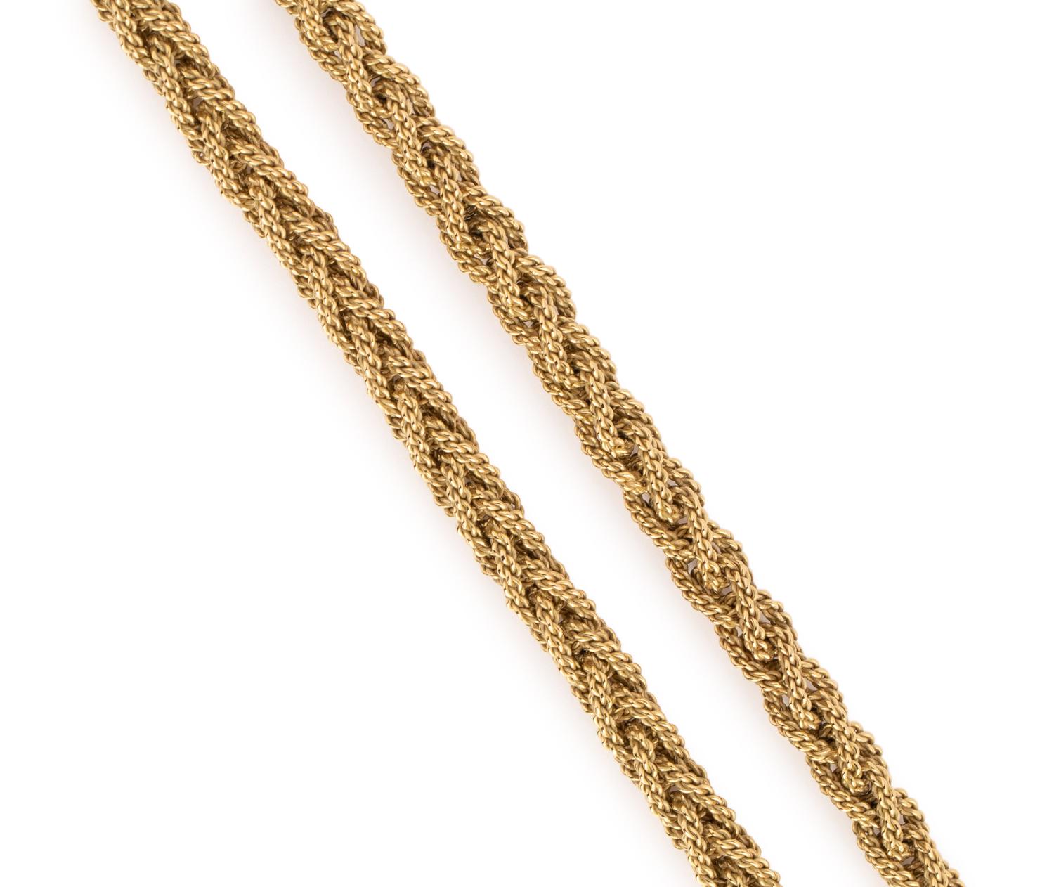 YELLOW GOLD LONGCHAIN NECKLACE
