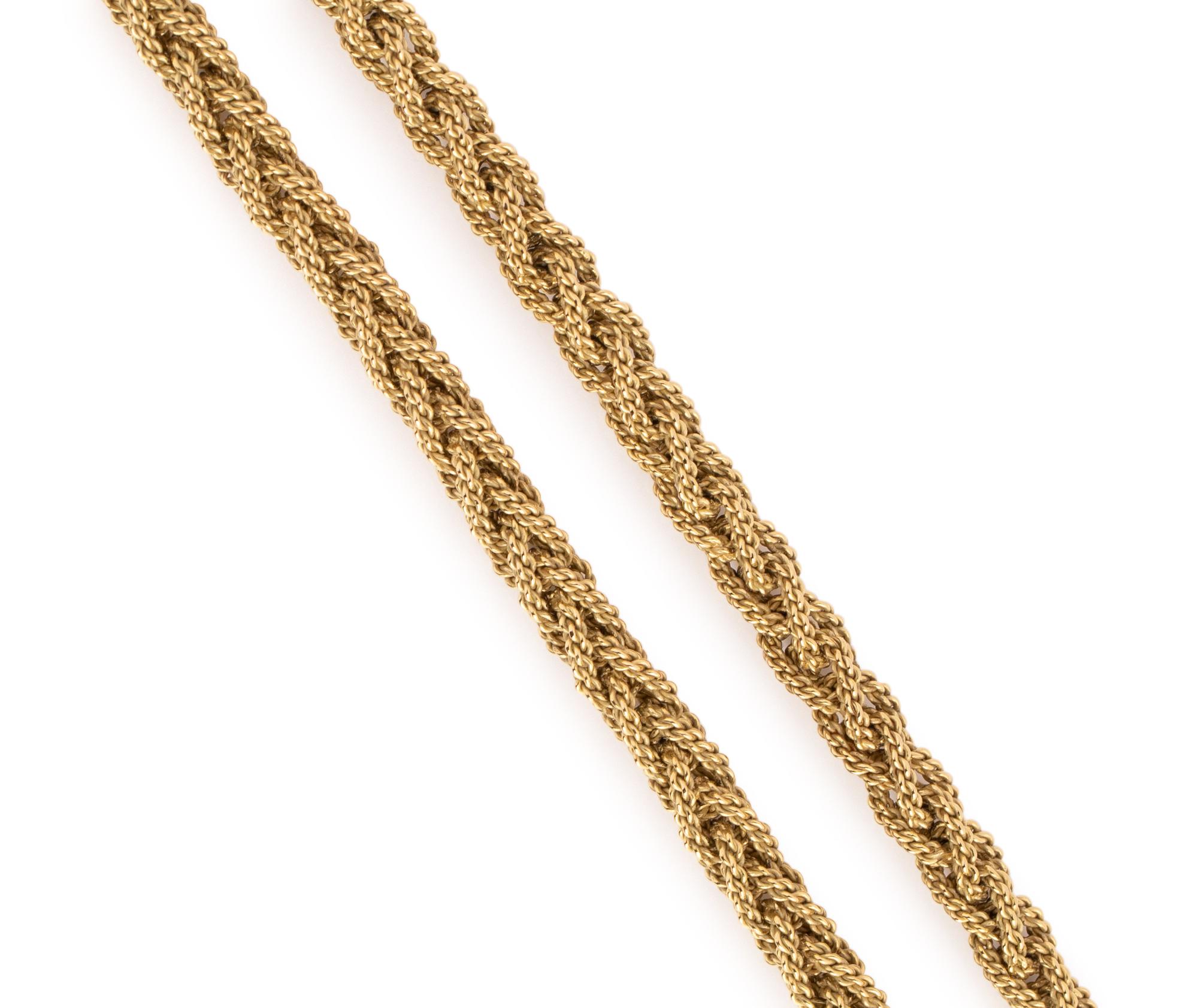 YELLOW GOLD LONGCHAIN NECKLACE