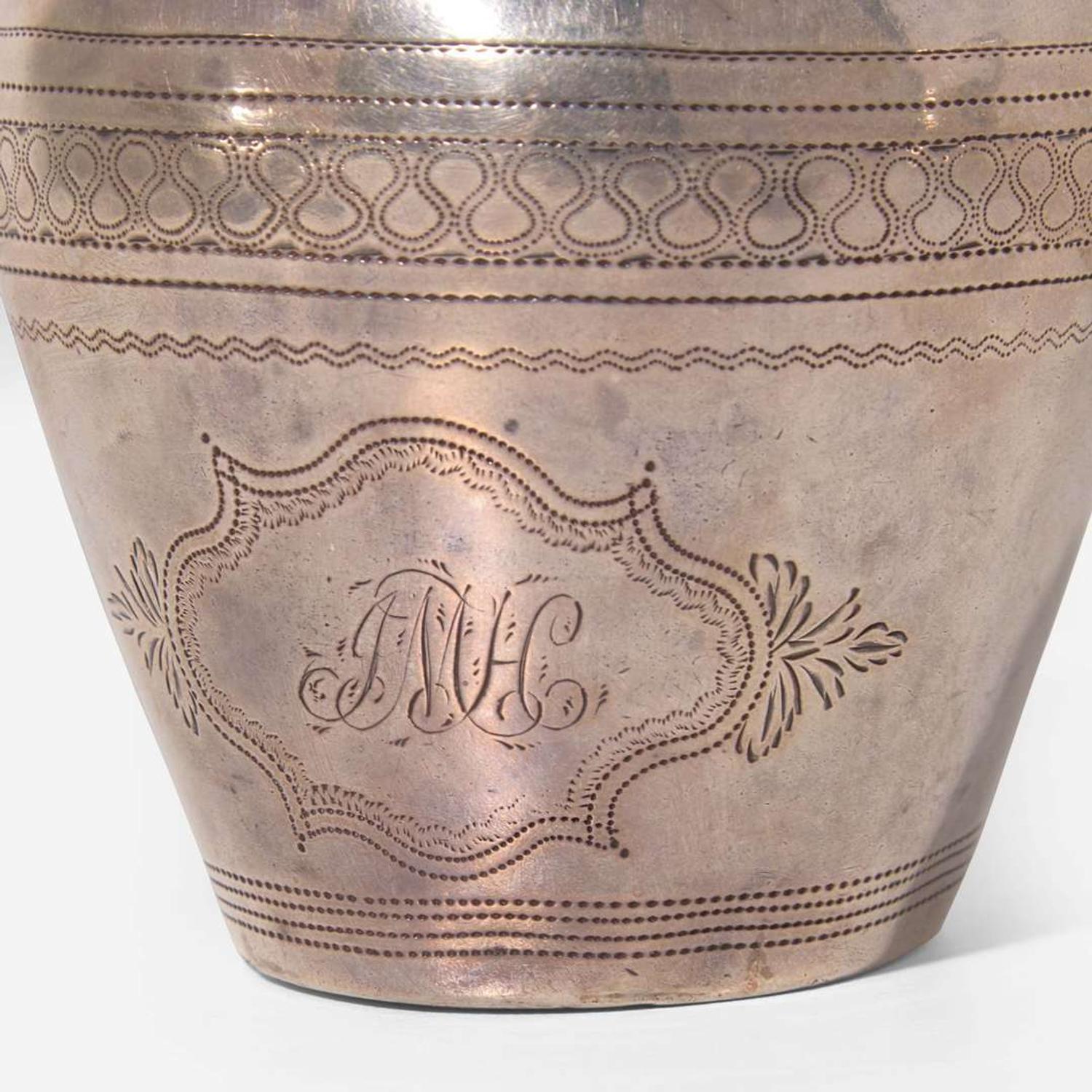 An assembled group of five George III sterling silver tablewares Various makers, London, various dates ranging 1766-1810