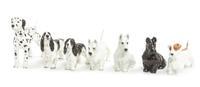 Seven Royal Worcester Porcelain Figures Width of widest 5 inches. — 20TH CENTURY