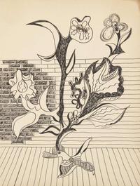 Hans Bellmer (German, 1902-1975) - Wall Flower Drawing