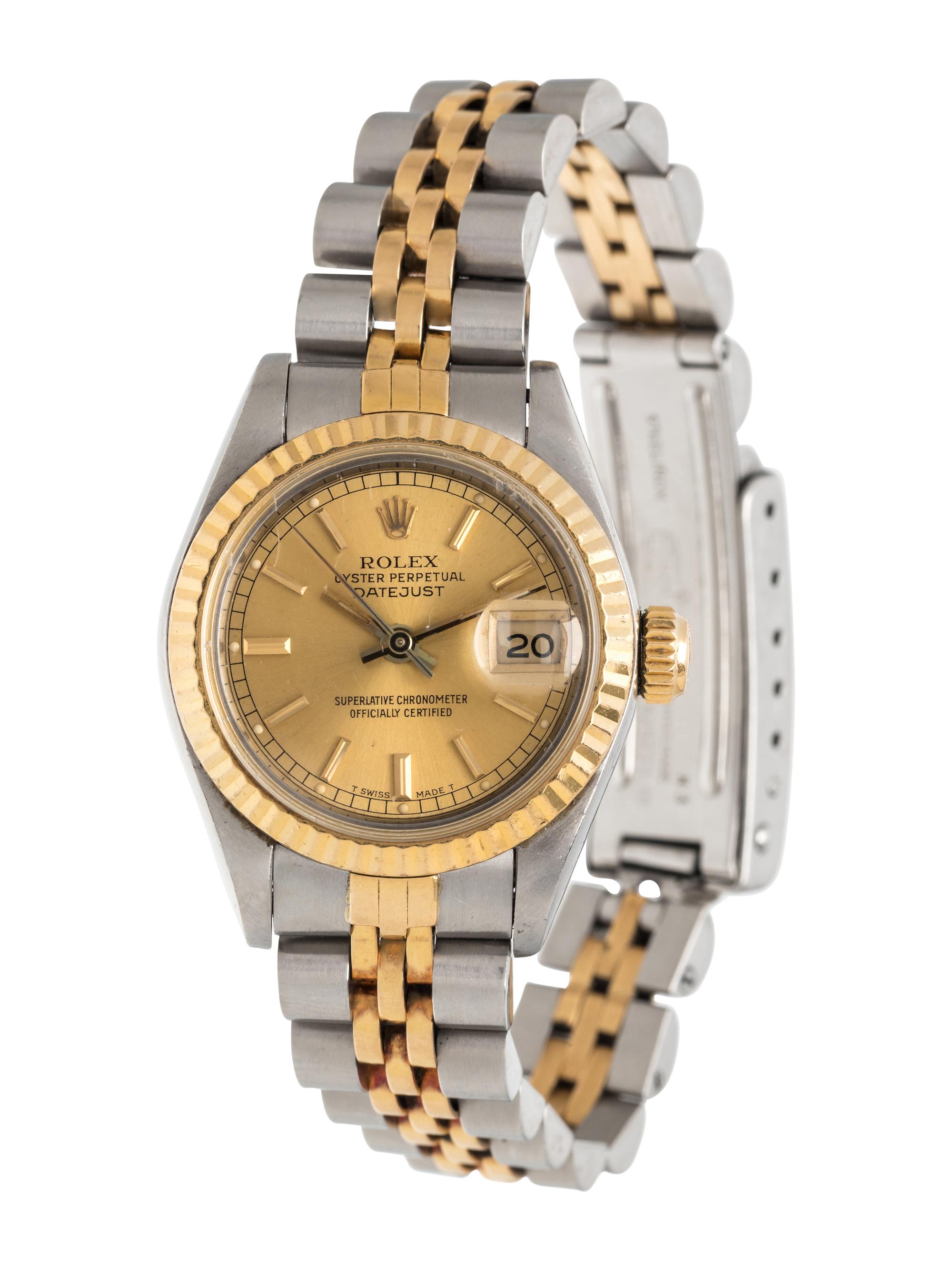ROLEX, STAINLESS STEEL AND YELLOW GOLD REF. 69173 'OYSTER PERPETUAL DATEJUST' WRISTWATCH, CIRCA 1989