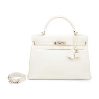 Hermès, Kelly Retourne 32 in White Clemence, 2004