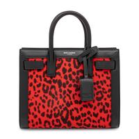 Saint Laurent, Nano Sac du Jour in Cheetah-Print Pony Hair & Leather