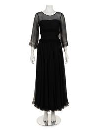 Chanel Silk Chiffon and Lace Dress, 1985-90