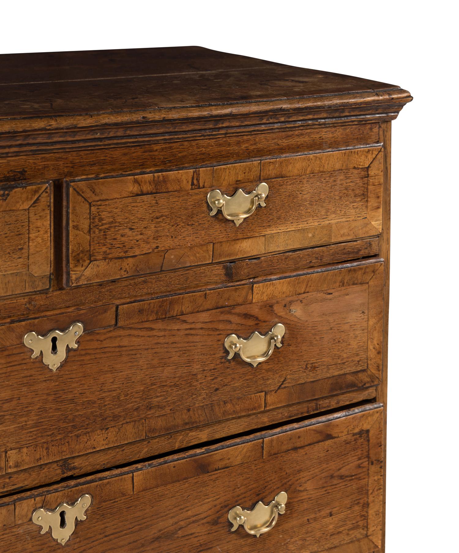 A George III Oak Chest of Drawers