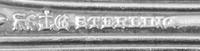 An American Silver Flatware Service, Gorham Mfg. Co., Providence, RI, King George pattern, comprising: 13 luncheon knives 14 fish knive