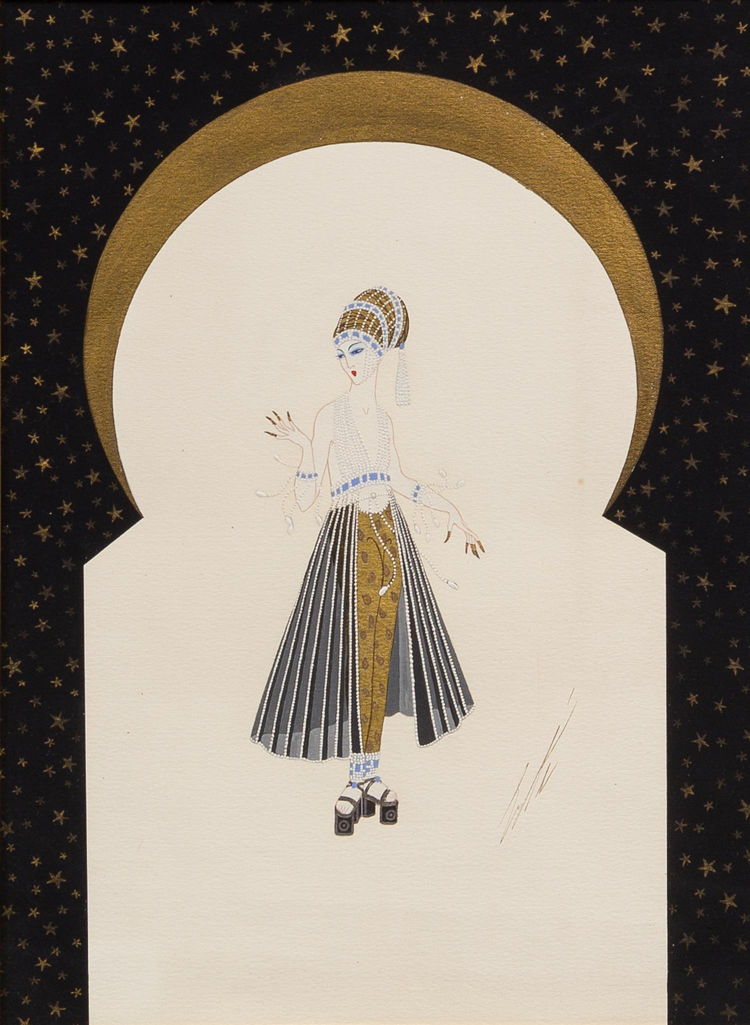 Erte (Romain de Tirtoff), (French, 1892-1990), L'Orient Merveilleux-Sultrane, 1917